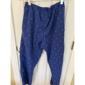 Polo Ralph Lauren Underwear Lounge Pants Small Blue Orange Pony Logo